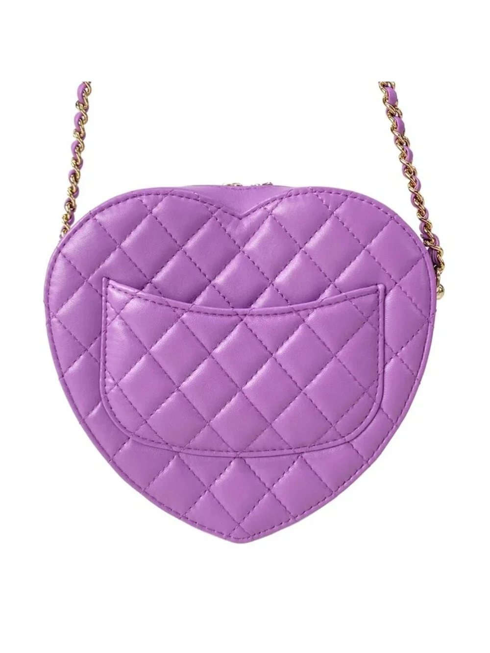 Chanel Shoulder Bag Quilted Heart